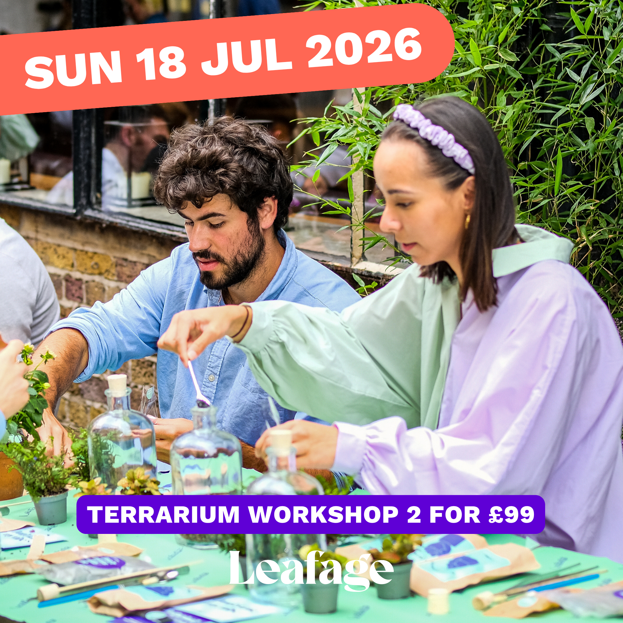 Terrarium Workshop, SUN 19 JUL 2026, 1pm - 2.30pm
