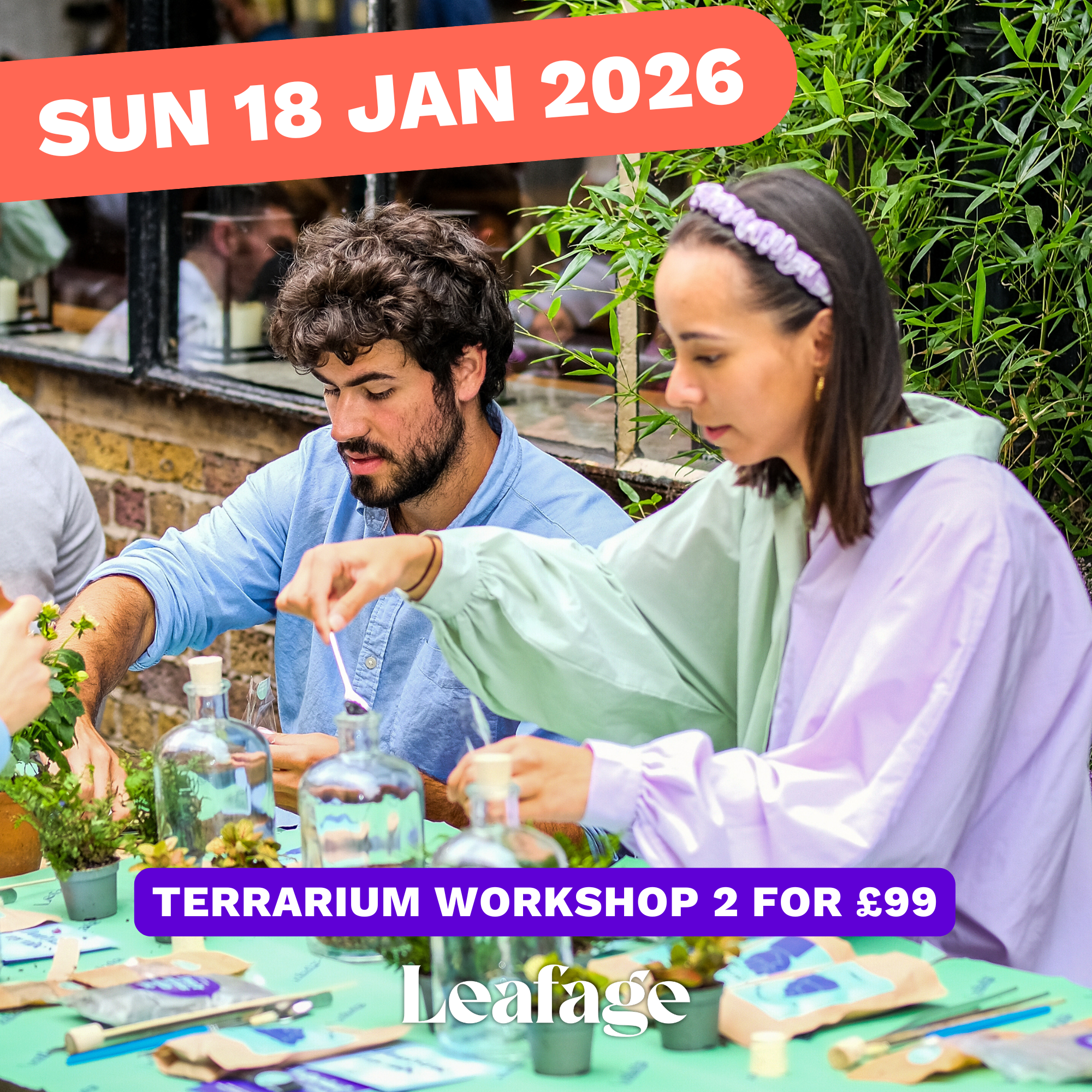 Terrarium Workshop, SUN 18 JAN 2026, 1pm - 2.30pm