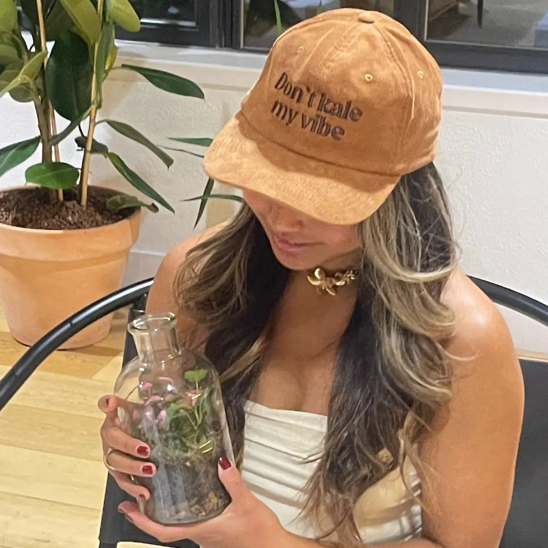 Leafage Don't Kale My Vibe Corduroy Cap BATCH 1