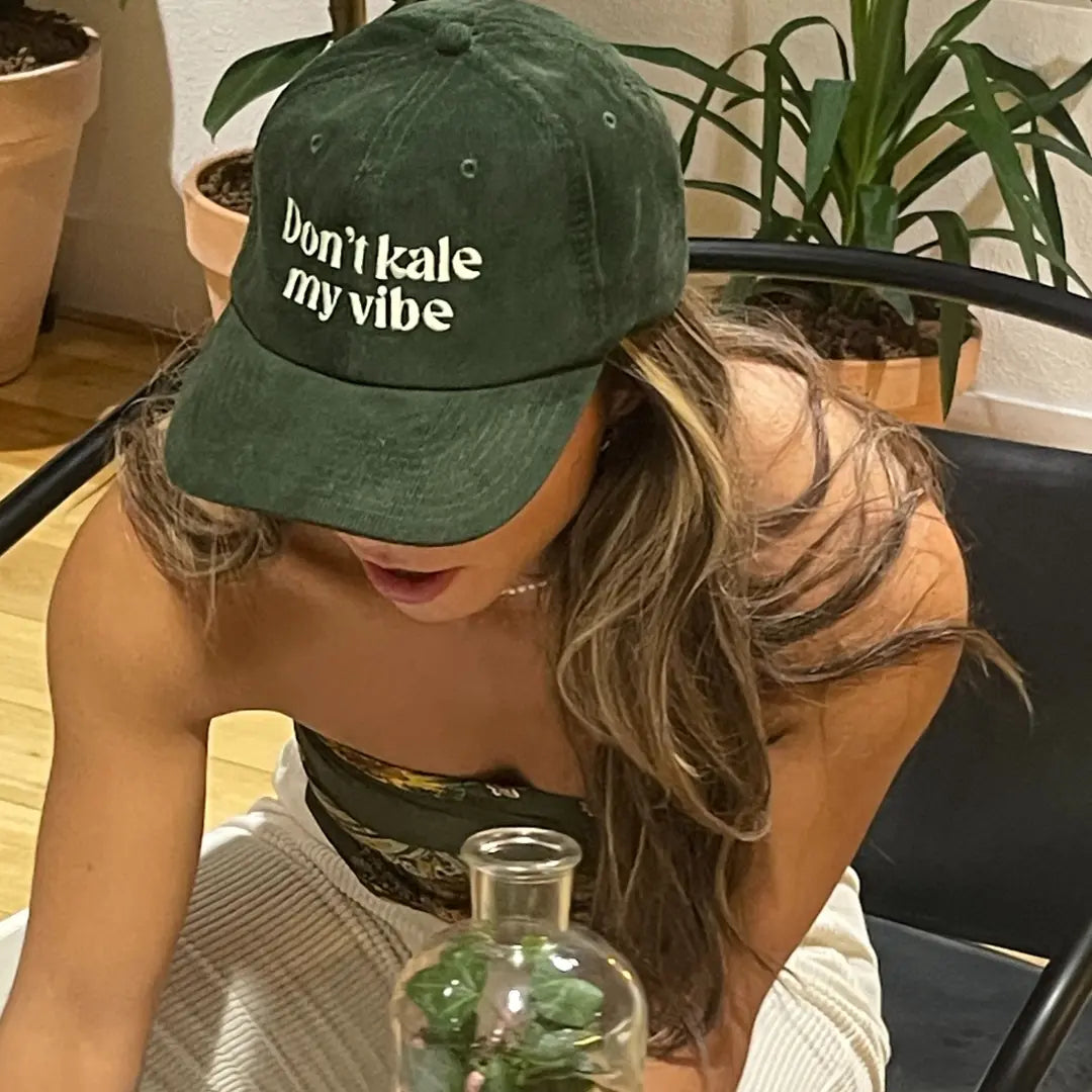 Leafage Don't Kale My Vibe Corduroy Cap BATCH 1