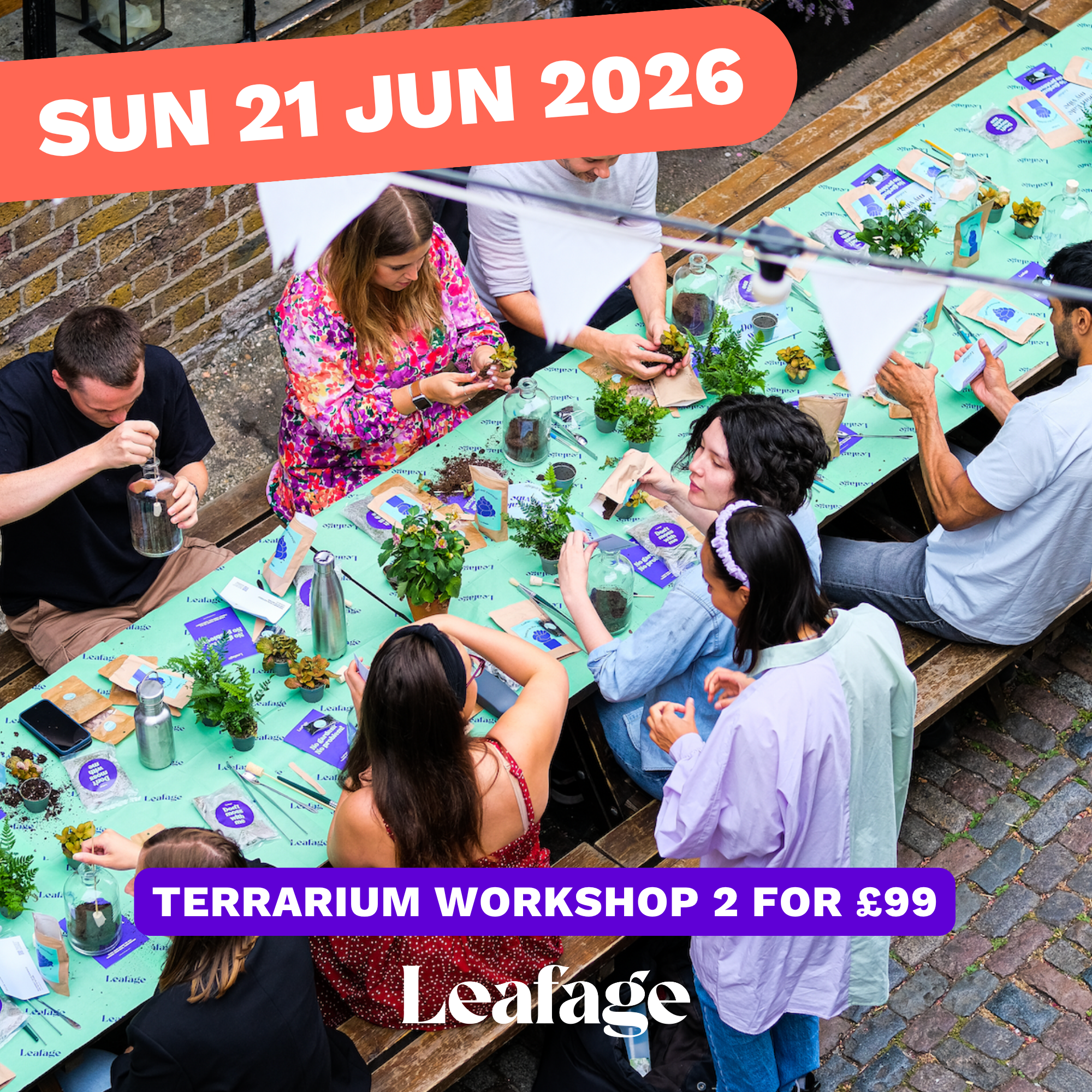 Terrarium Workshop, SUN 21 JUN 2026, 1pm - 2.30pm