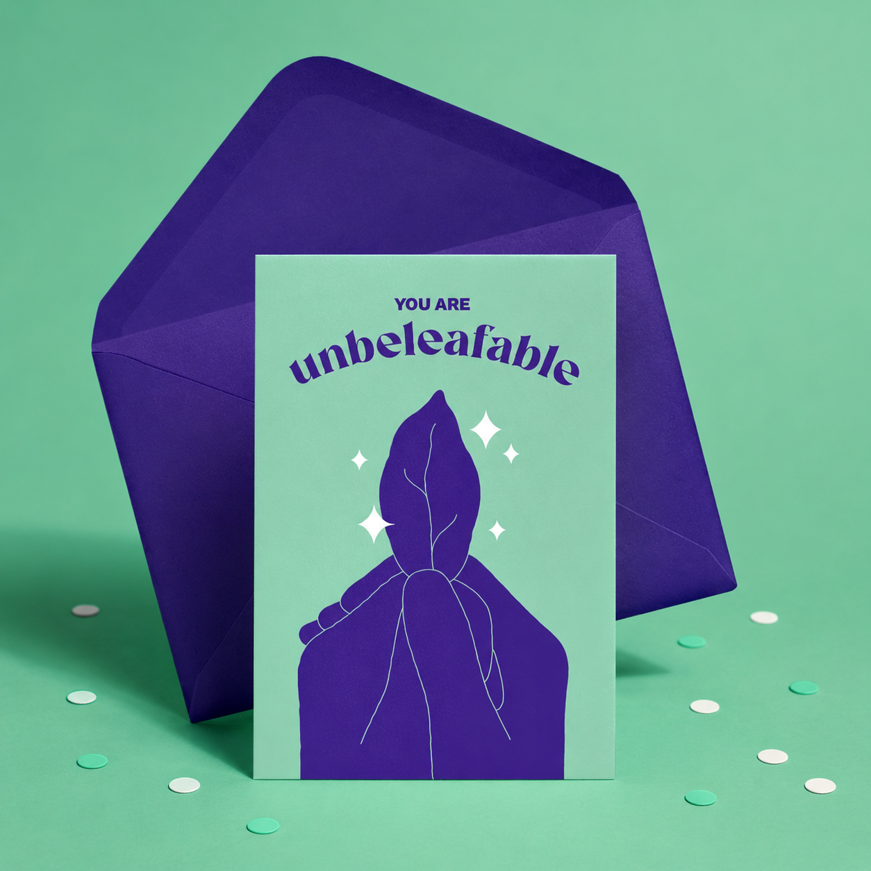 Leafage You're Unbeleafable Plant Pun Postcard
