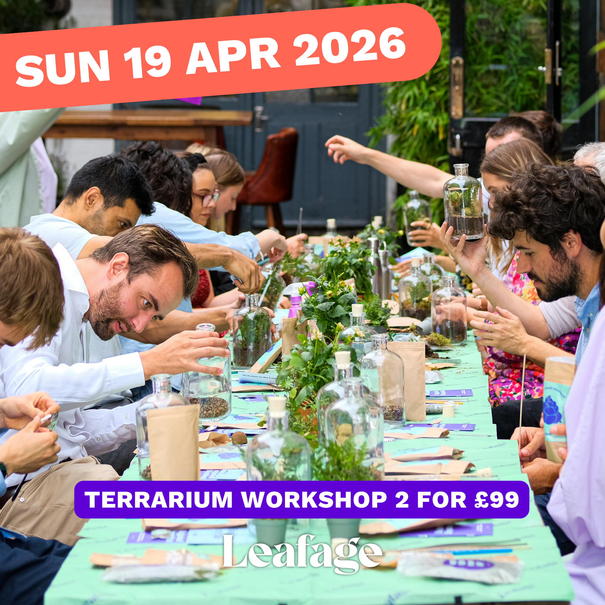 Terrarium Workshop, SUN 19 APR 2026, 1pm - 2.30pm